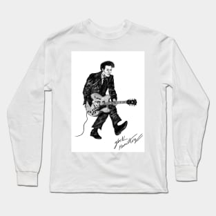 C Rock And Roll Berry Original Ink Drawing Print Long Sleeve T-Shirt